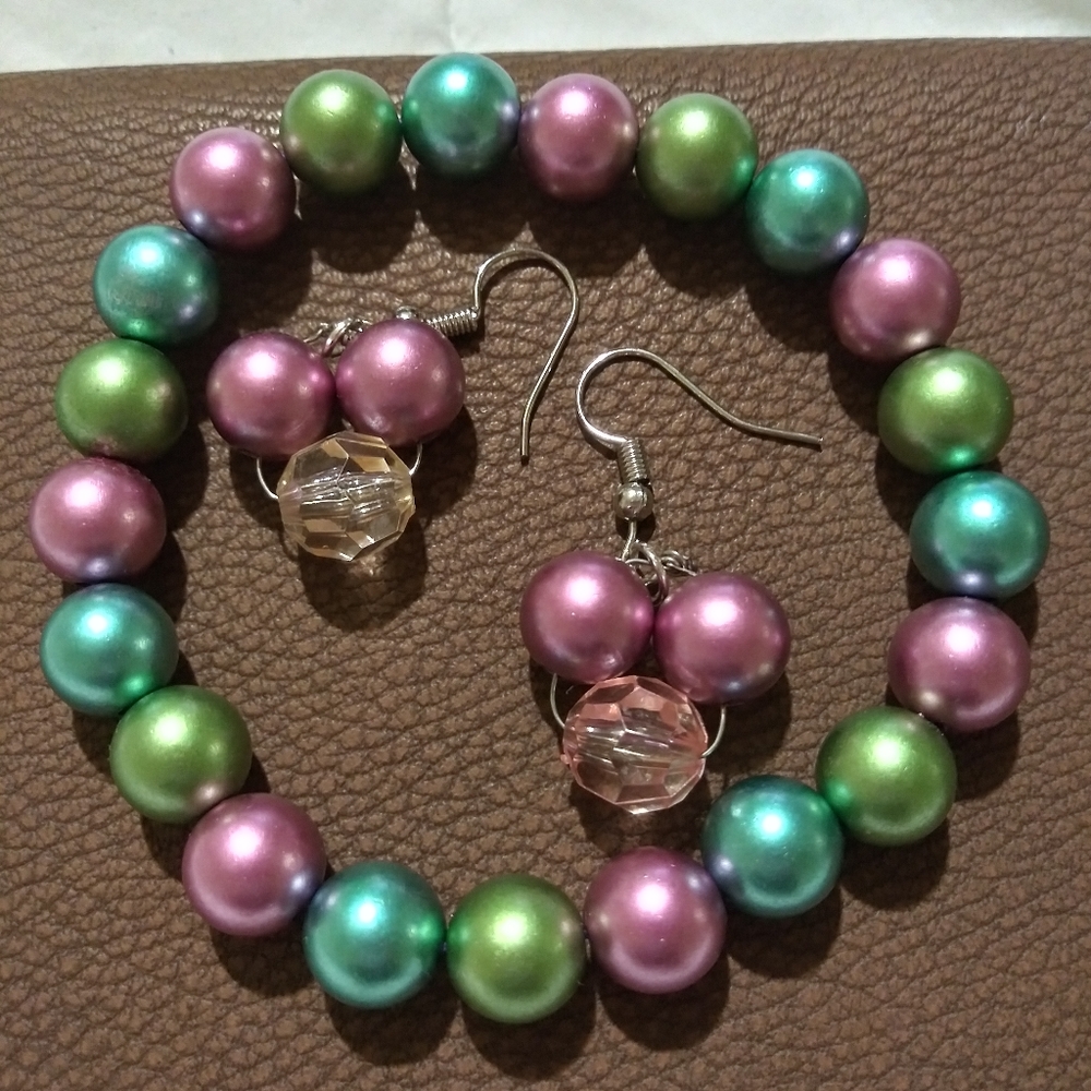 Bracelet And Earrings Set
